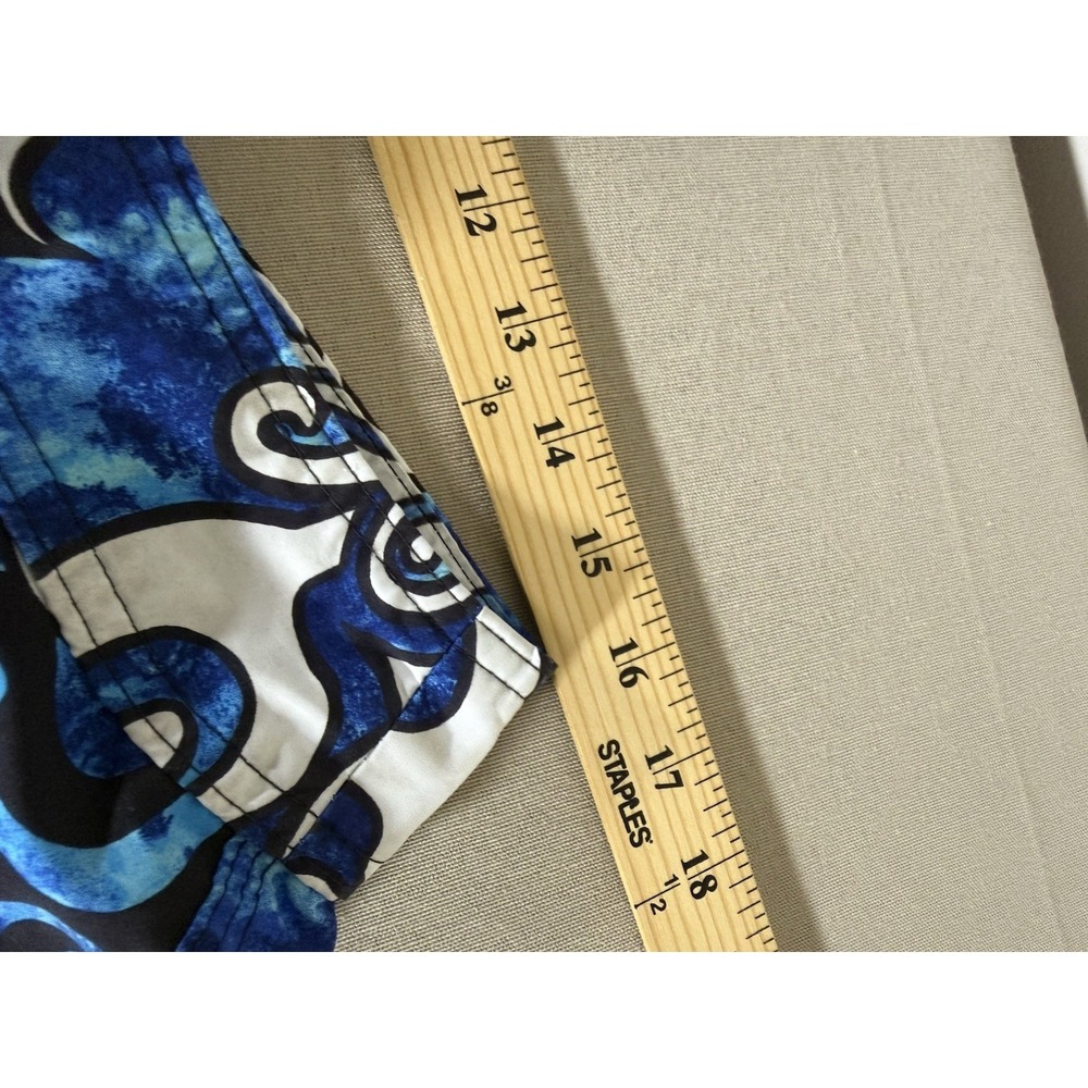 VINTAGE Quiksilver Board Shorts Adult Size 32 Blue Floral All Over Print Mens - Picture 6 of 10